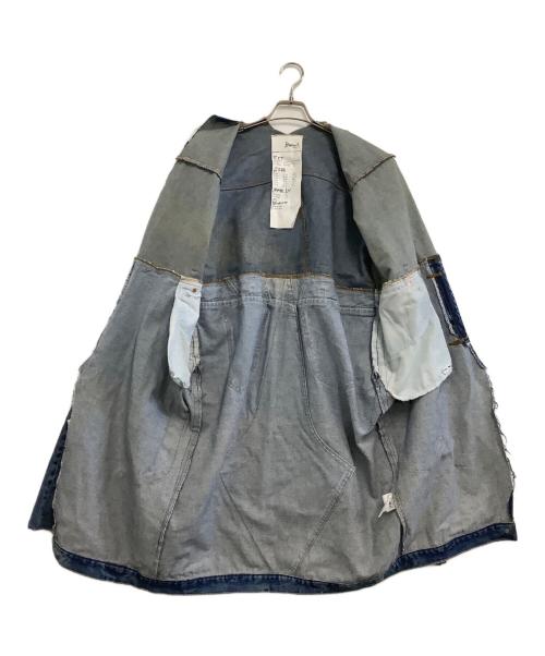 BONUM（ボナム）BONUM (ボナム) リメイクデニムジャケット ブルー サイズ:Lの古着・服飾アイテム