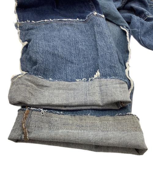 BONUM（ボナム）BONUM (ボナム) リメイクデニムジャケット ブルー サイズ:Lの古着・服飾アイテム