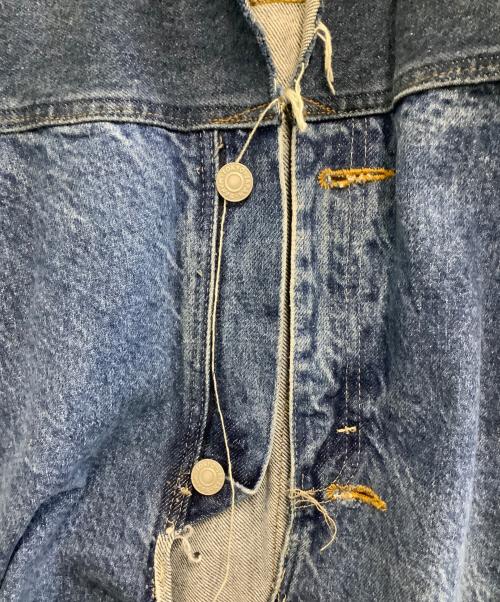 BONUM（ボナム）BONUM (ボナム) リメイクデニムジャケット ブルー サイズ:Lの古着・服飾アイテム