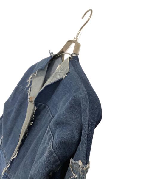 BONUM（ボナム）BONUM (ボナム) リメイクデニムジャケット ブルー サイズ:Lの古着・服飾アイテム