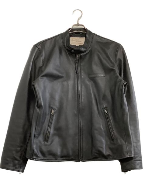 AVIREX（アヴィレックス）AVIREX (アヴィレックス) シングルライダースレザージャケット ブラック サイズ:2XLの古着・服飾アイテム