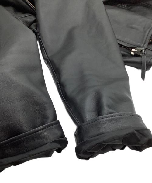 AVIREX（アヴィレックス）AVIREX (アヴィレックス) シングルライダースレザージャケット ブラック サイズ:2XLの古着・服飾アイテム