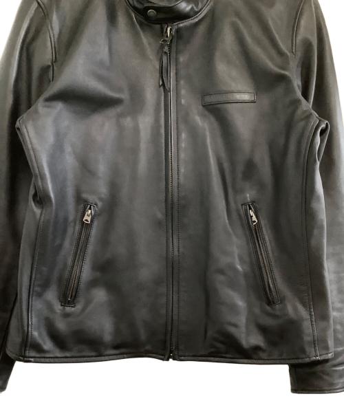 AVIREX（アヴィレックス）AVIREX (アヴィレックス) シングルライダースレザージャケット ブラック サイズ:2XLの古着・服飾アイテム
