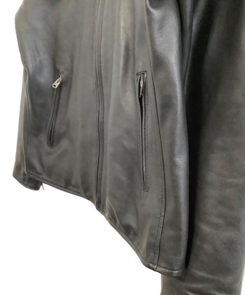 AVIREX（アヴィレックス）AVIREX (アヴィレックス) シングルライダースレザージャケット ブラック サイズ:2XLの古着・服飾アイテム