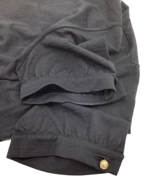 LOUIS VUITTON（ルイ ヴィトン）LOUIS VUITTON (ルイ ヴィトン) サイドリボン半袖カットソー ブラック サイズ:Mの古着・服飾アイテム
