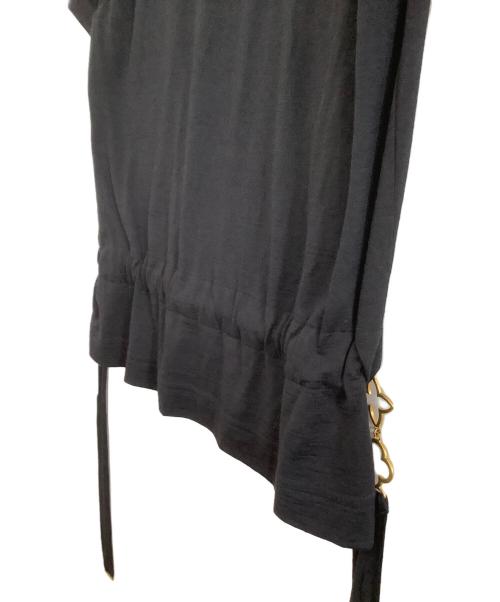 LOUIS VUITTON（ルイ ヴィトン）LOUIS VUITTON (ルイ ヴィトン) サイドリボン半袖カットソー ブラック サイズ:Mの古着・服飾アイテム
