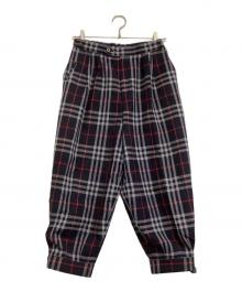 Burberry's（バーバリーズ）の古着「クロップドパンツ　ノバチェック」｜ネイビー