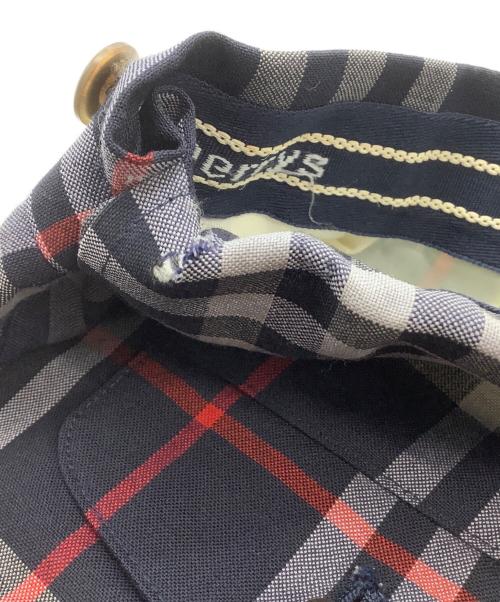 Burberry's（バーバリーズ）Burberry's (バーバリーズ) クロップドパンツ　ノバチェック ネイビー サイズ:Lの古着・服飾アイテム