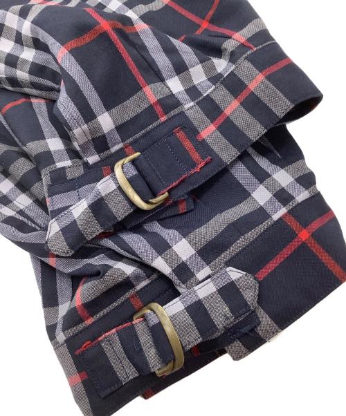 Burberry's（バーバリーズ）Burberry's (バーバリーズ) クロップドパンツ　ノバチェック ネイビー サイズ:Lの古着・服飾アイテム