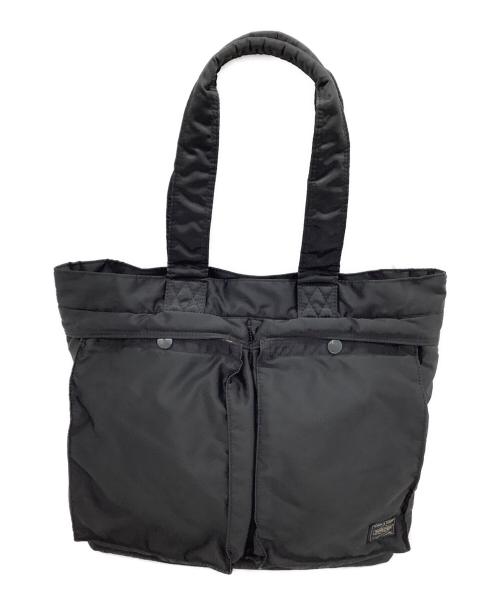 PORTER（ポーター）PORTER (ポーター) トートバッグ　タンカー　TOTE BAG ブラックの古着・服飾アイテム
