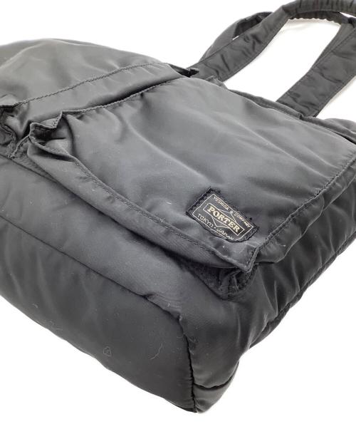 PORTER（ポーター）PORTER (ポーター) トートバッグ　タンカー　TOTE BAG ブラックの古着・服飾アイテム