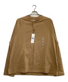 Calvin Klein（カルバンクライン）の古着「長袖カットソー　ヘンリーネックカットソー」｜ブラウン