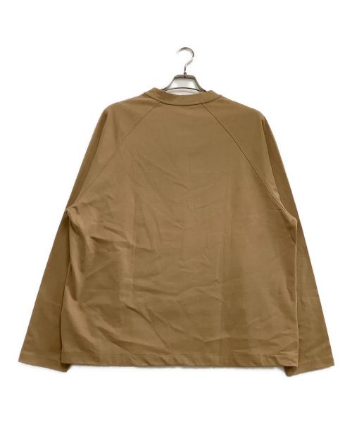Calvin Klein（カルバンクライン）Calvin Klein (カルバンクライン) 長袖カットソー　ヘンリーネックカットソー ブラウン サイズ:XL 未使用品の古着・服飾アイテム