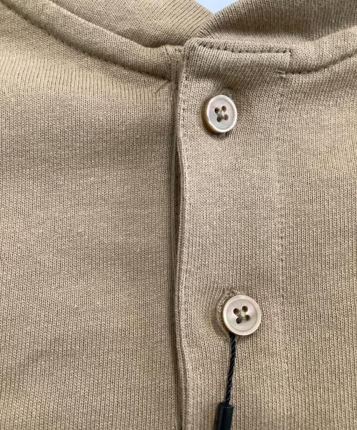 Calvin Klein（カルバンクライン）Calvin Klein (カルバンクライン) 長袖カットソー　ヘンリーネックカットソー ブラウン サイズ:XL 未使用品の古着・服飾アイテム