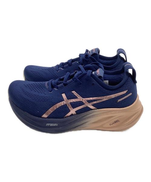 asics（アシックス）asics (アシックス) ランニングシューズ Gel-Nimbus 26 Platinum 公式サイト限定カラー ネイビー サイズ:24 未使用品の古着・服飾アイテム