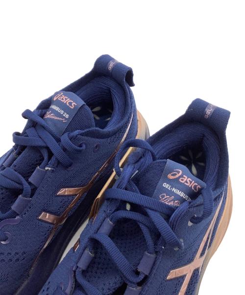asics（アシックス）asics (アシックス) ランニングシューズ Gel-Nimbus 26 Platinum 公式サイト限定カラー ネイビー サイズ:24 未使用品の古着・服飾アイテム