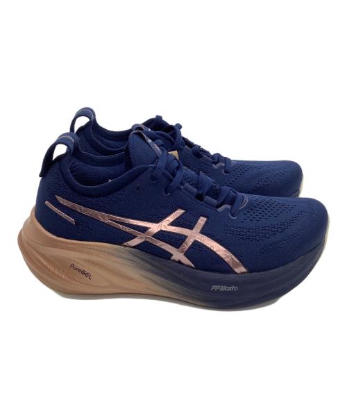 asics（アシックス）asics (アシックス) ランニングシューズ Gel-Nimbus 26 Platinum 公式サイト限定カラー ネイビー サイズ:24 未使用品の古着・服飾アイテム