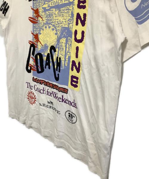 COACH（コーチ）COACH (コーチ) リラックスドグラフィックTシャツ ホワイト サイズ:Mの古着・服飾アイテム