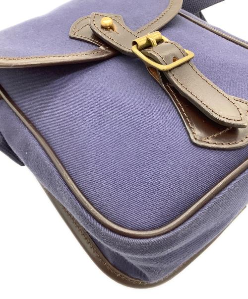 Whitehouse Cox（ホワイトハウスコックス）Whitehouse Cox (ホワイトハウスコックス) ショルダーバッグ SMALL SHOULDER BAG ネイビー×ブラウンの古着・服飾アイテム