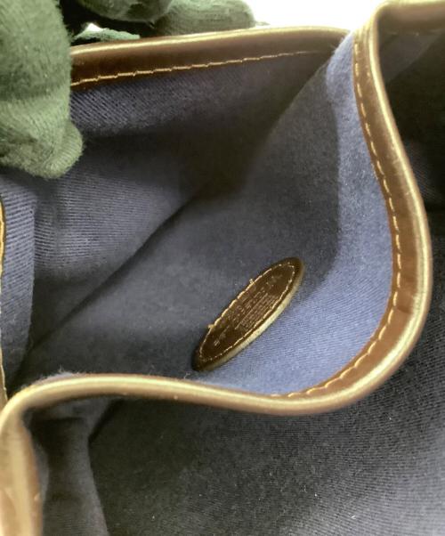 Whitehouse Cox（ホワイトハウスコックス）Whitehouse Cox (ホワイトハウスコックス) ショルダーバッグ SMALL SHOULDER BAG ネイビー×ブラウンの古着・服飾アイテム
