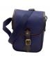 Whitehouse Cox（ホワイトハウスコックス）の古着「ショルダーバッグ SMALL SHOULDER BAG」｜ネイビー×ブラウン