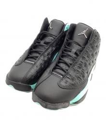 NIKE（ナイキ）の古着「ハイカットスニーカー 	Air Jordan 13 "Island Green"」｜ブラック×ブルー