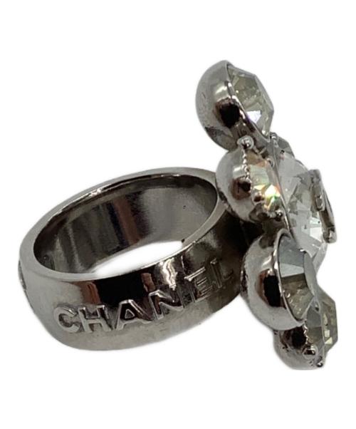 CHANEL（シャネル）CHANEL (シャネル) ラインストーンフラワーリング シルバー×ブラウン サイズ:表記なしの古着・服飾アイテム