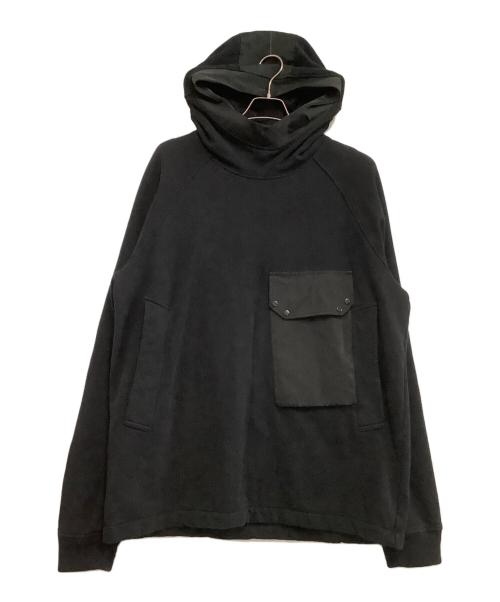 TEN-C（テンシー）TEN-C (テンシー) プルオーバーパーカー　Cargo-pocket Detail Hoodie ブラック サイズ:XLの古着・服飾アイテム