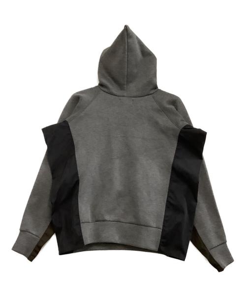 KOLOR（カラー）KOLOR (カラー) 異素材切替スウェット　18SS グレー×ブラック サイズ:3の古着・服飾アイテム