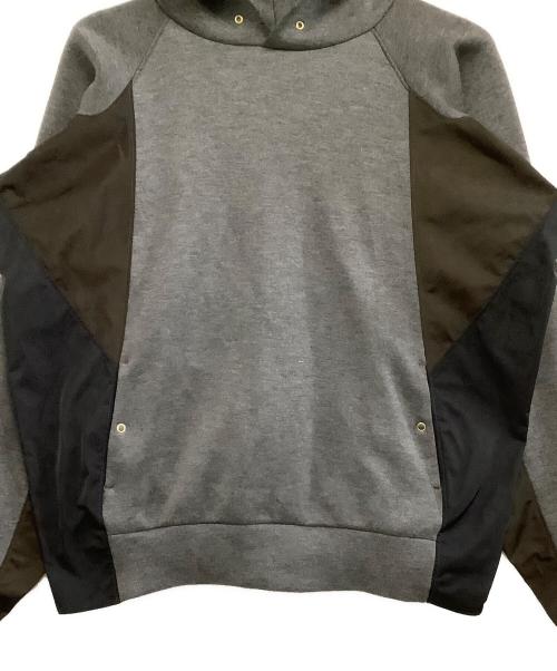 KOLOR（カラー）KOLOR (カラー) 異素材切替スウェット　18SS グレー×ブラック サイズ:3の古着・服飾アイテム