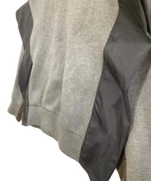 KOLOR（カラー）KOLOR (カラー) 異素材切替スウェット　18SS グレー×ブラック サイズ:3の古着・服飾アイテム