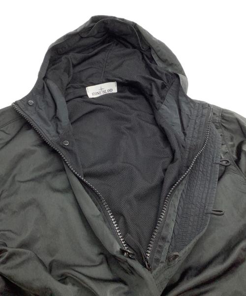 STONE ISLAND（ストーンアイランド）STONE ISLAND (ストーンアイランド) アノラックパーカー　Nylon Raso TC Smock Jacket　21AW ブラック サイズ:Lの古着・服飾アイテム