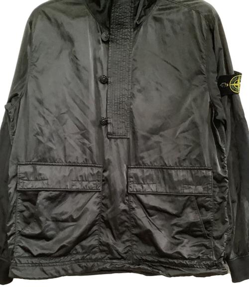 STONE ISLAND（ストーンアイランド）STONE ISLAND (ストーンアイランド) アノラックパーカー　Nylon Raso TC Smock Jacket　21AW ブラック サイズ:Lの古着・服飾アイテム