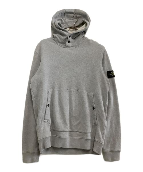 STONE ISLAND（ストーンアイランド）STONE ISLAND (ストーンアイランド) プルオーバーパーカー　ガーメントダイ プルオーバー グレー サイズ:Lの古着・服飾アイテム