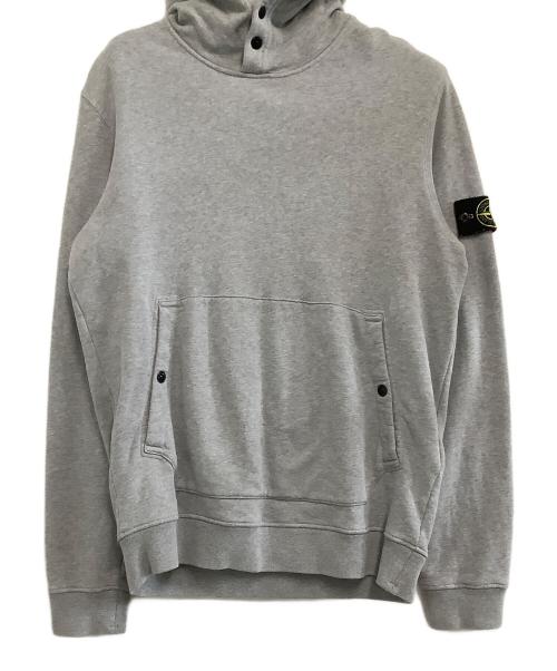 STONE ISLAND（ストーンアイランド）STONE ISLAND (ストーンアイランド) プルオーバーパーカー　ガーメントダイ プルオーバー グレー サイズ:Lの古着・服飾アイテム