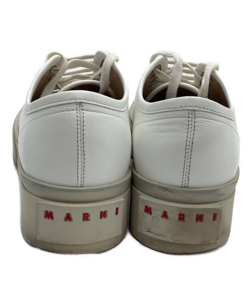 MARNI（マルニ）MARNI (マルニ) ローカットスニーカー PABLO LACE-UP SNEAKER ホワイト×ベージュ サイズ:40の古着・服飾アイテム