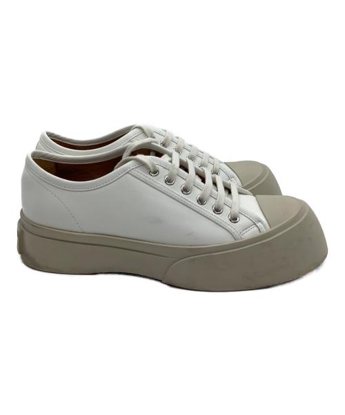 MARNI（マルニ）MARNI (マルニ) ローカットスニーカー PABLO LACE-UP SNEAKER ホワイト×ベージュ サイズ:40の古着・服飾アイテム
