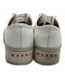 中古・古着 MARNI (マルニ) ローカットスニーカー PABLO LACE-UP SNEAKER ホワイト×ベージュ サイズ:40：22000円
