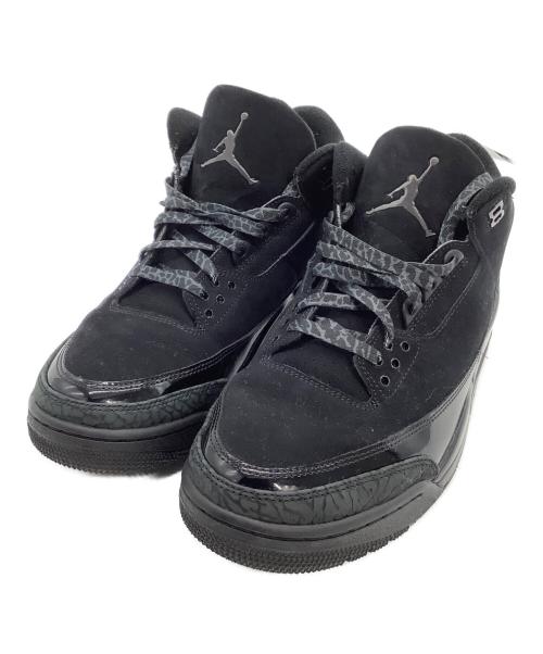 NIKE（ナイキ）NIKE (ナイキ) ハイカットスニーカー Air Jordan 3 Retro ブラック サイズ:28の古着・服飾アイテム