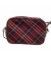 BURBERRY BLUE LABEL (バーバリー ブルー レーベル) ショルダーバッグ チェック レッド×ブラウン：13000円