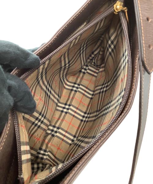 BURBERRY（バーバリー）BURBERRY (バーバリー) ワンショルダーバッグ 裏地ノバチェック ブラウンの古着・服飾アイテム