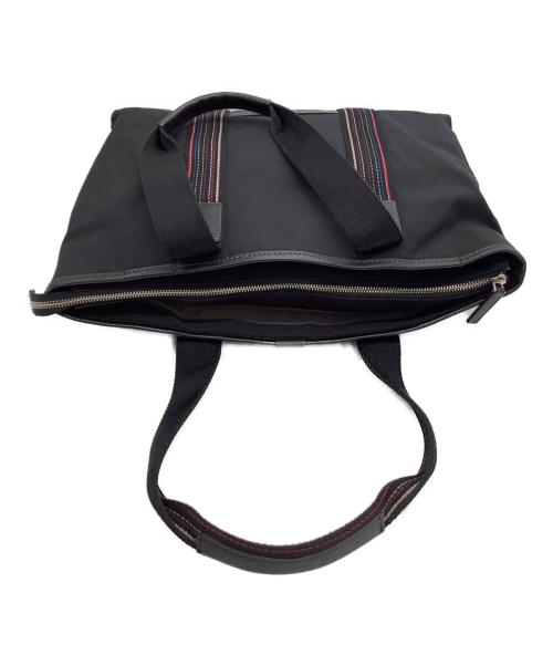 PAUL SMITH（ポールスミス）Paul Smith (ポールスミス) トートバッグ　マルチストライプ ブラックの古着・服飾アイテム