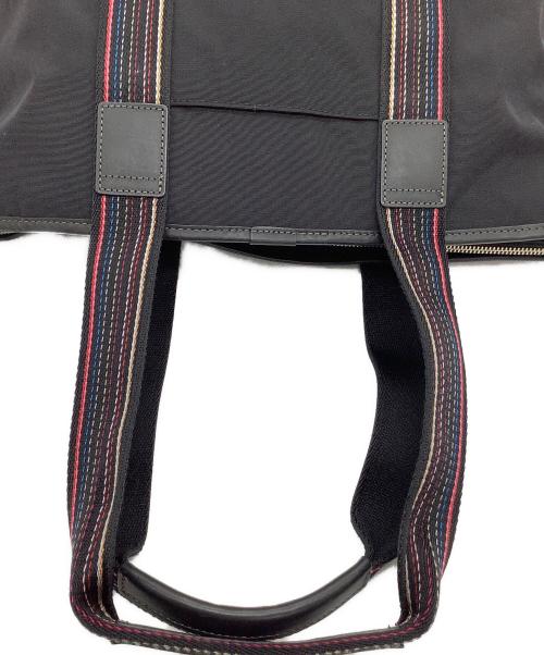 PAUL SMITH（ポールスミス）Paul Smith (ポールスミス) トートバッグ　マルチストライプ ブラックの古着・服飾アイテム