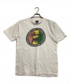 stussyステューシー）の古着「半袖Tシャツ　YOURSELF FROM MENTAL」｜ホワイト