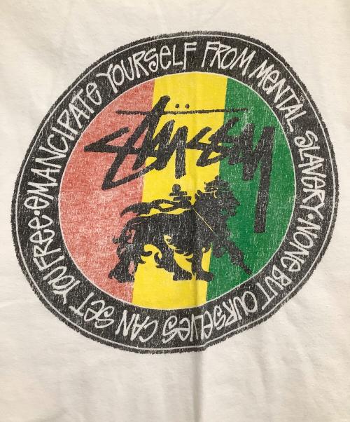 stussy（ステューシー）stussy (ステューシー) 半袖Tシャツ　YOURSELF FROM MENTAL ホワイト サイズ:Mの古着・服飾アイテム