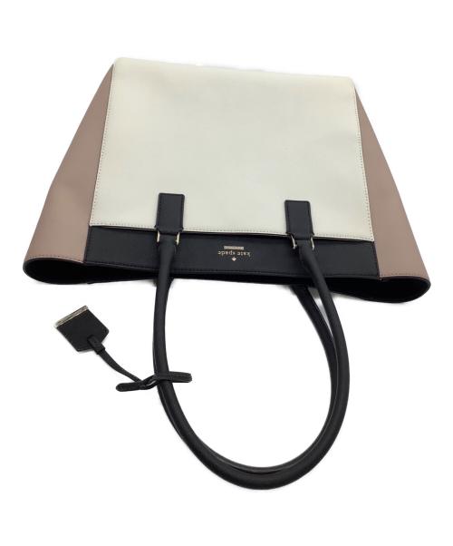 Kate Spade（ケイトスペード）Kate Spade (ケイトスペード) トートバッグ ホワイト×ピンクの古着・服飾アイテム