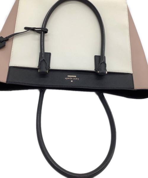 Kate Spade（ケイトスペード）Kate Spade (ケイトスペード) トートバッグ ホワイト×ピンクの古着・服飾アイテム