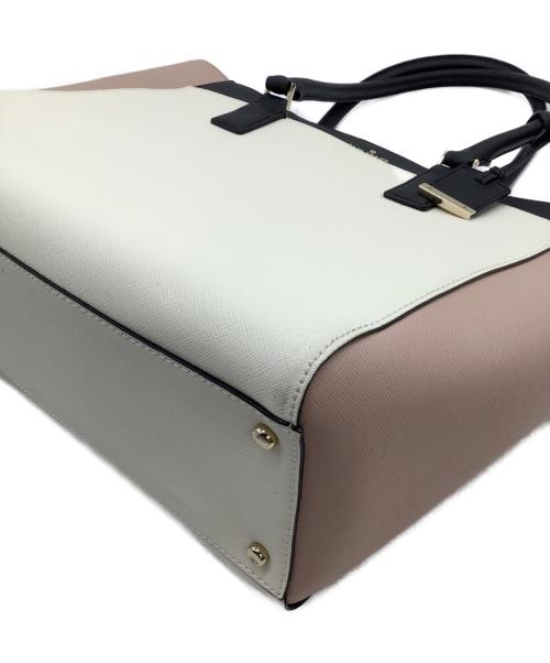 Kate Spade（ケイトスペード）Kate Spade (ケイトスペード) トートバッグ ホワイト×ピンクの古着・服飾アイテム