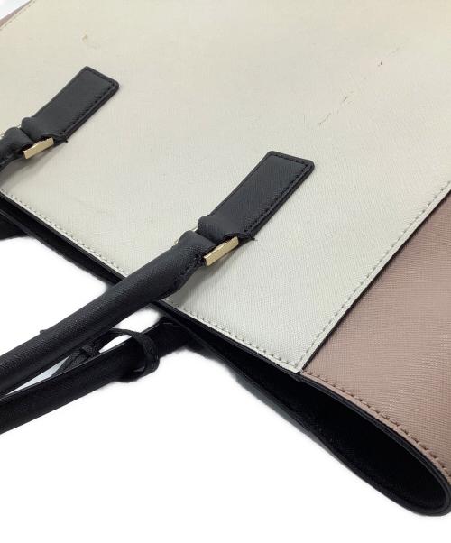 Kate Spade（ケイトスペード）Kate Spade (ケイトスペード) トートバッグ ホワイト×ピンクの古着・服飾アイテム