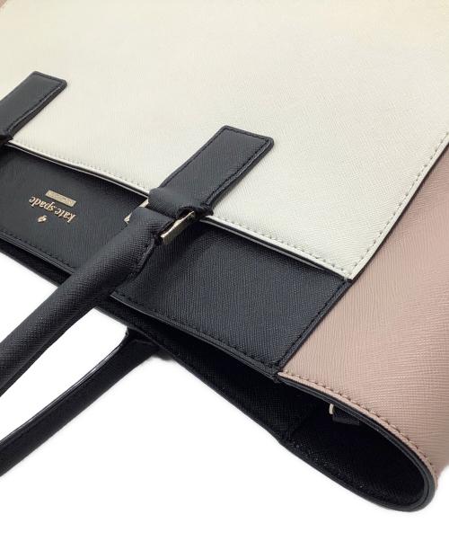 Kate Spade（ケイトスペード）Kate Spade (ケイトスペード) トートバッグ ホワイト×ピンクの古着・服飾アイテム
